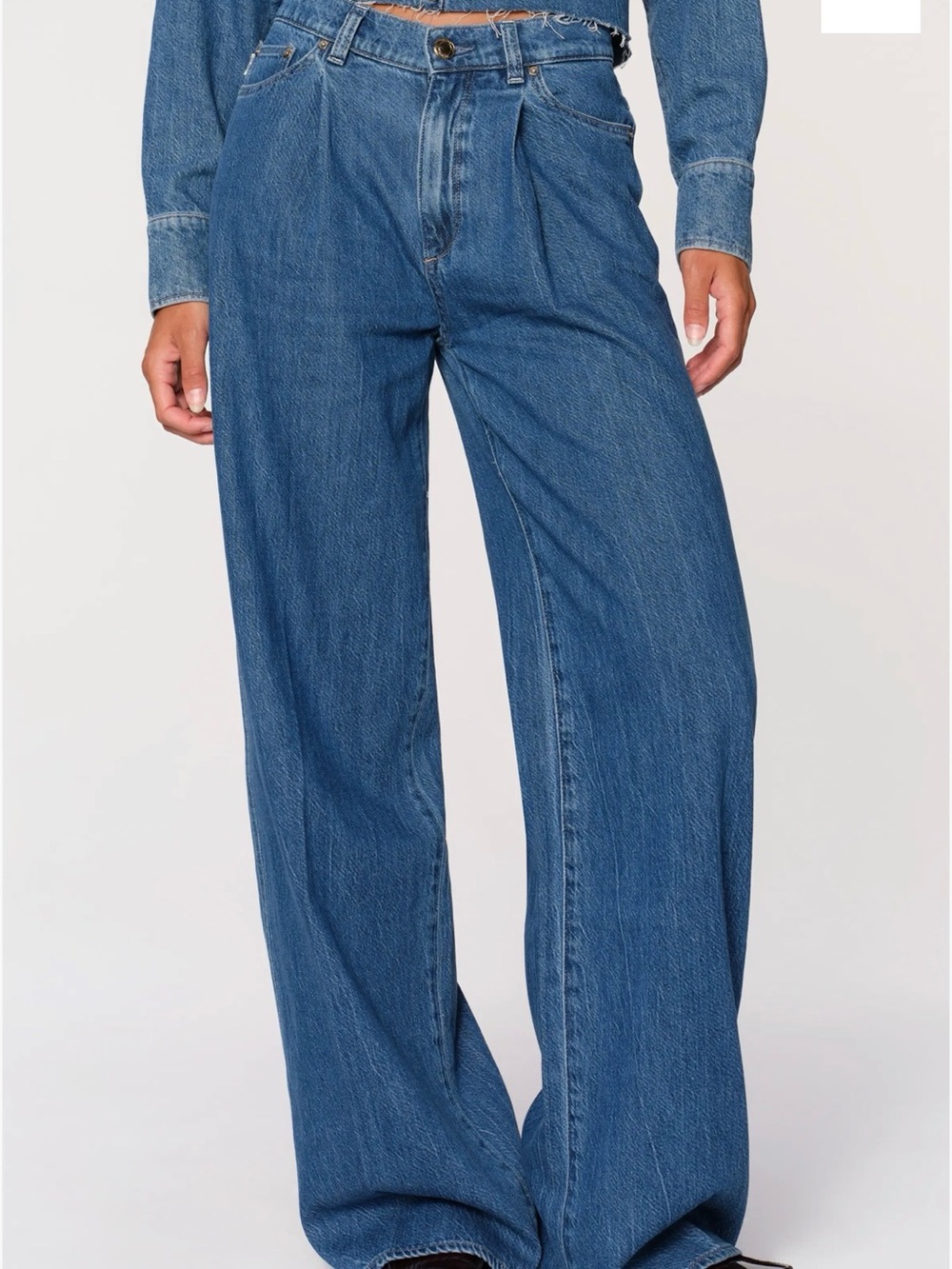 DL1961 Women's Isabel Wide Leg Jeans - Picture 1 of 8